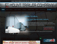 Tablet Screenshot of mounttrailer.com